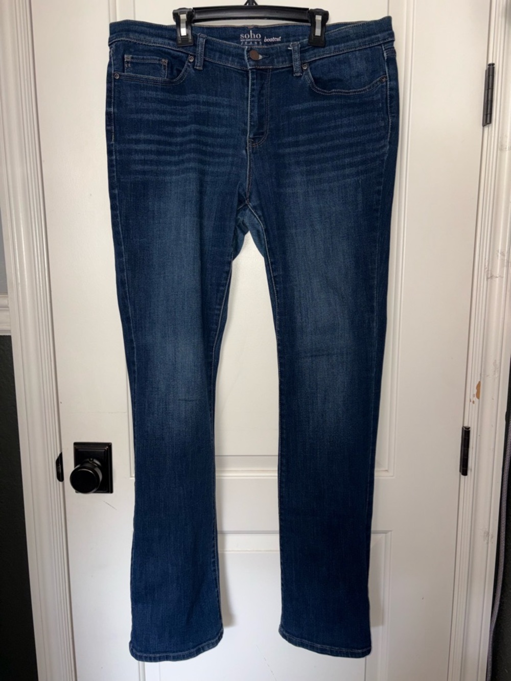 New York & Company Dark Blue Bootcut Jeans